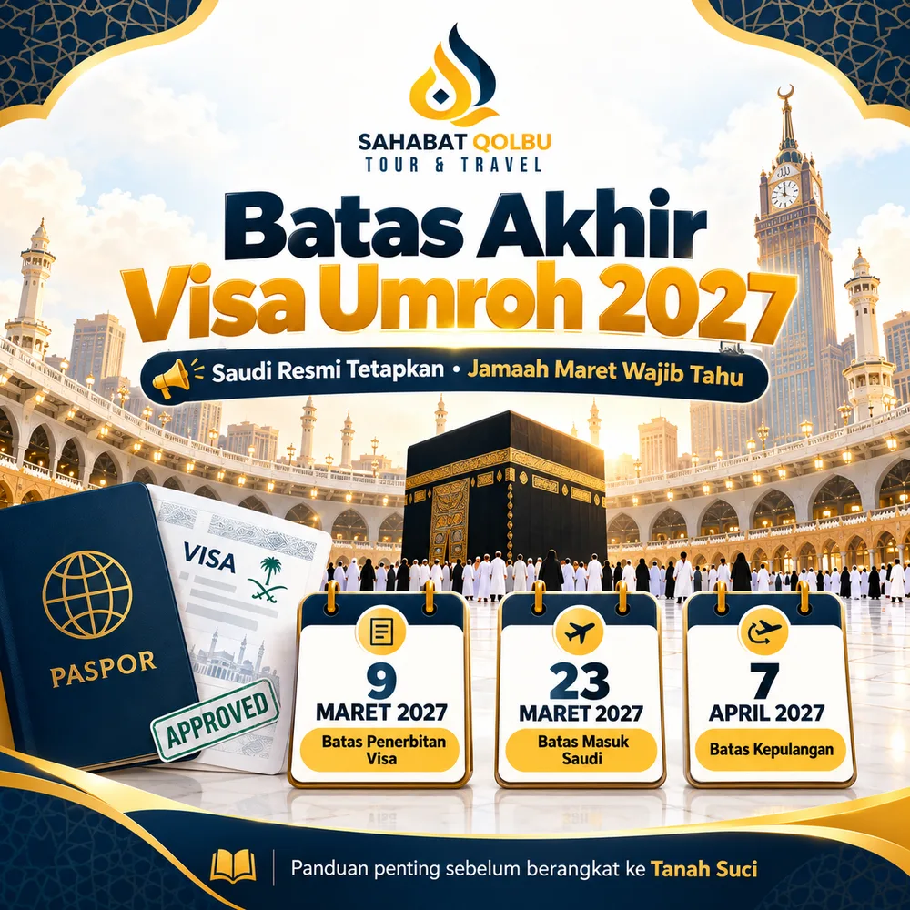 Batas Akhir Visa Umroh 2027 Resmi Ditetapkan Saudi: Jamaah Maret Wajib Tahu