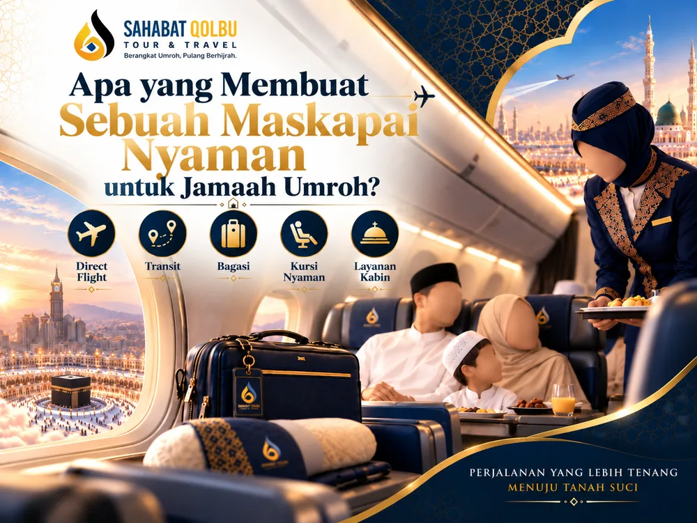 Apa yang Membuat Sebuah Maskapai Nyaman untuk Jamaah Umroh? Bukan Cuma soal Kursi dan Makanan
