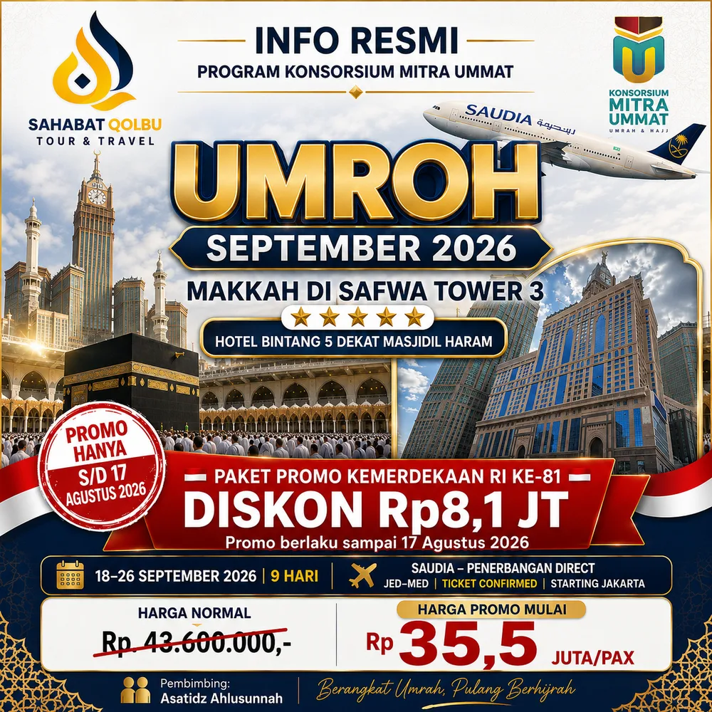 UMROH SEPTEMBER 2026 | SAFWA TOWER 3 - Utama - flyer 1