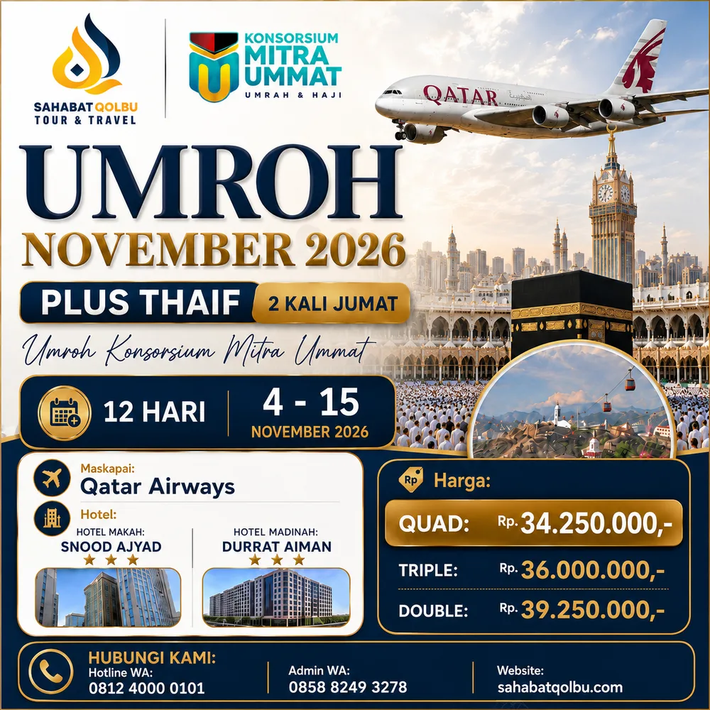 UMROH NOVEMBER 2026 PLUS THAIF 2 KALI JUMAT - Utama - flyer 1