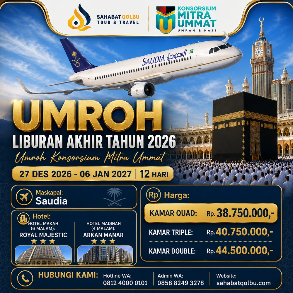 UMROH LIBURAN AKHIR TAHUN 2026 - Utama - flyer 1