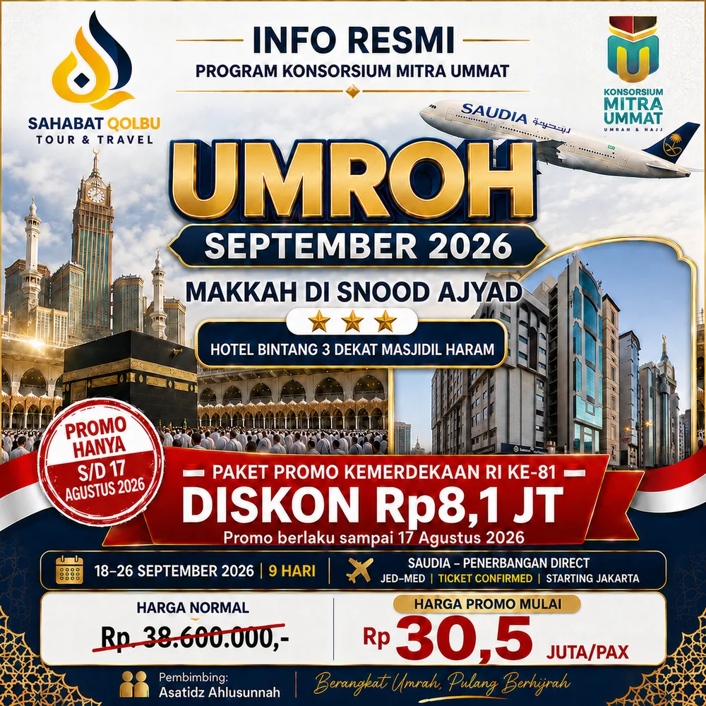 UMROH SEPTEMBER 2026 | SNOOD AJYAD - Utama - flyer 1