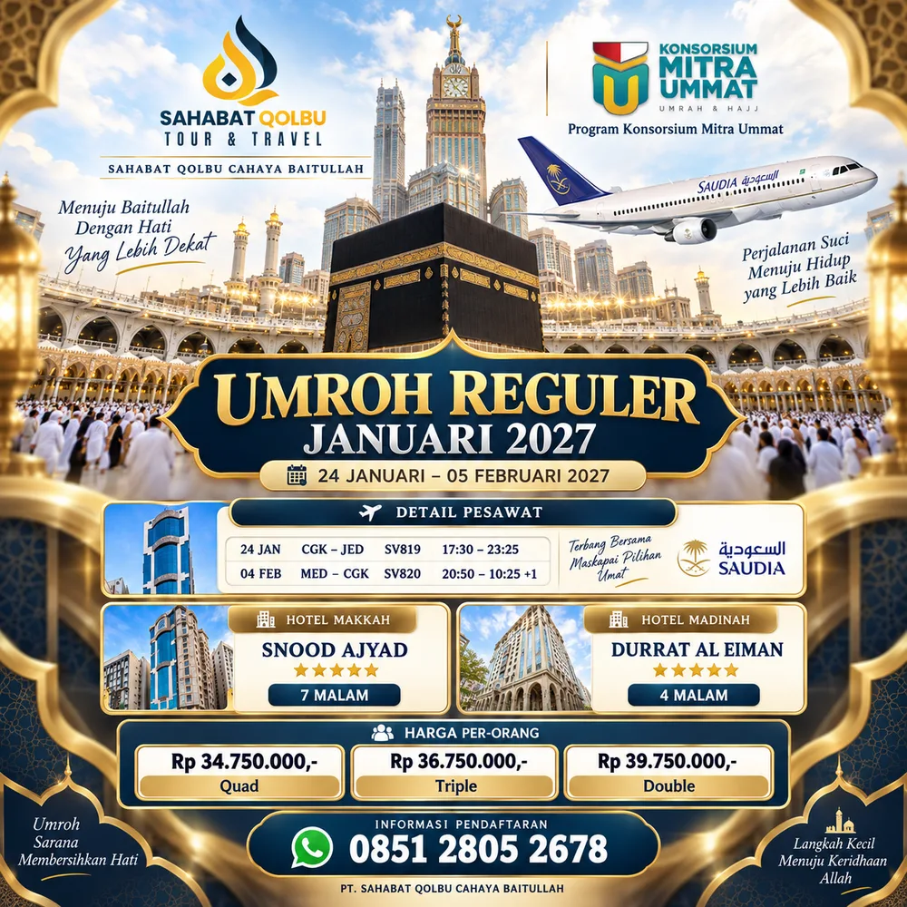 UMROH REGULER JANUARI 2027 - Utama - flyer 1