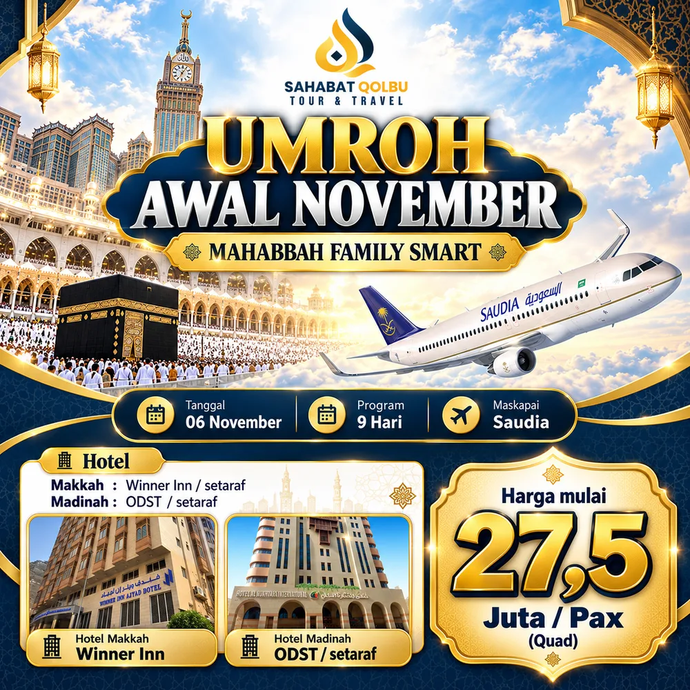 UMROH AWAL NOVEMBER MAHABBAH FAMILY SMART - Utama - flyer 1